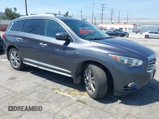 2014 Infiniti QX60 with VIN 5N1AL0MNXEC524906, listed as a IAAI auction lot 42106134 with 109,280 mi miles. Bid and sale history available at carsss.com. Image 1.
