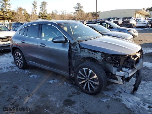 2021 Mercedes-Benz GLA with VIN W1N4N4HB9MJ122445, listed as a Copart auction lot 42049655 with 37,027 mi miles and Salvage Title. Bid and sale history available at carsss.com. Image 4.