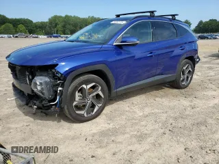 2023 Hyundai Tucson Limited with VIN 5NMJECAE2PH194543, listed as a Copart auction lot 59382175 with 28,164 mi miles and Salvage title. Bid and sale history available at DreamBid. Image 1.