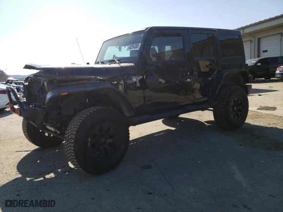 2013 Jeep Wrangler Unlimited Sahara with VIN 1C4BJWEG6DL698827, listed as a Copart auction lot 48284385 with 92,370 mi miles and Salvage Title. Bid and sale history available at carsss.com. Image 1.