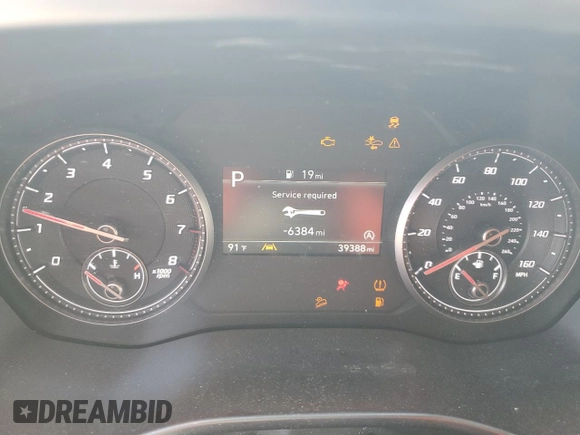 2023 Hyundai Santa Fe SEL with VIN 5NMS2DAJ0PH626059, listed as a Copart auction lot 53644825 with 39,388 mi miles and Non Repairable. Bid and sale history available at DreamBid. Image 9.