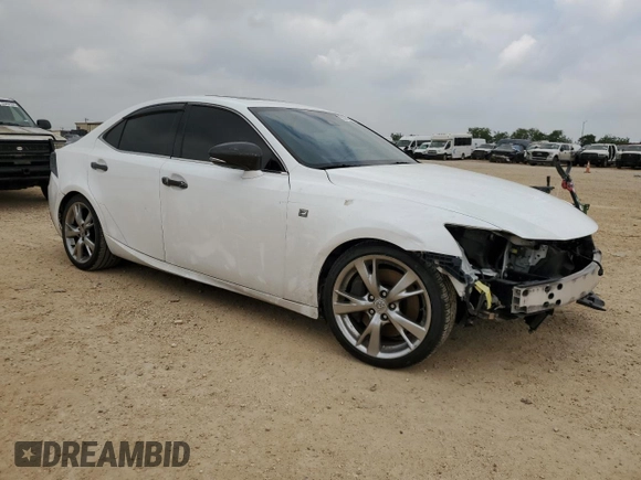2017 Lexus IS 200t with VIN JTHBA1D22H5059524, listed as a Copart auction lot 55032505 with 100,807 mi miles and Salvage title. Bid and sale history available at DreamBid. Image 4.