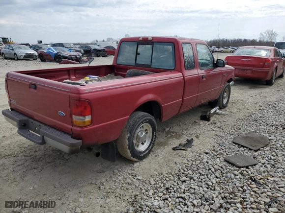 1996 Ford Ranger XLT with VIN 1FTCR14X2TPA10136, listed as a Copart auction lot 50908695 with 116,832 mi miles and Salvage Title. Bid and sale history available at carsss.com. Image 3.