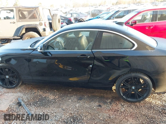 2015 BMW 2 Series 228i with VIN WBA1F5C55FV256604, listed as a IAAI auction lot 41841754 with 118,354 mi miles. Bid and sale history available at carsss.com. Image 14.