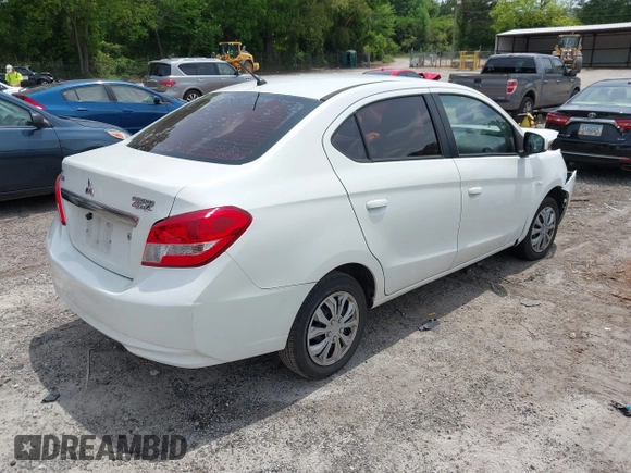 2017 Mitsubishi Mirage ES with VIN ML32F3FJ6HHF08999, listed as a IAAI auction lot 42234559 with 95,842 mi miles and . Bid and sale history available at DreamBid. Image 4.