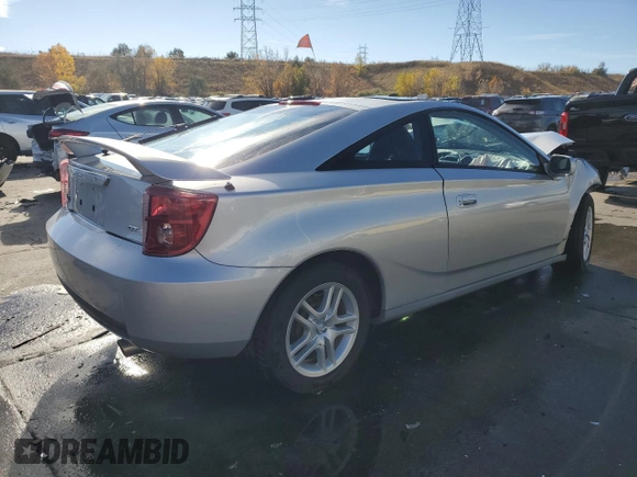 2005 Toyota Celica GT with VIN JTDDR32TX50183981, listed as a Copart auction lot 78417184 with 0 mi miles and Salvage Title. Bid and sale history available at carsss.com. Image 3.