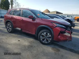 2022 Nissan Rogue SV with VIN JN8BT3BB4NW335819, listed as a Copart auction lot 46395065 with 58,537 mi miles and Salvage Title. Bid and sale history available at carsss.com. Image 4.