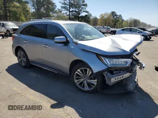 2017 Acura MDX Technology with VIN 5FRYD4H59HB021228, listed as a Copart auction lot 49586175 with 130,688 mi miles and Salvage Title. Bid and sale history available at DreamBid. Image 4.