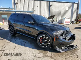 2021 Dodge Durango SRT Hellcat with VIN 1C4SDJH9XMC639397, listed as a Copart auction lot 88683745 with 57,094 mi miles and Salvage Title. Bid and sale history available at DreamBid. Image 4.