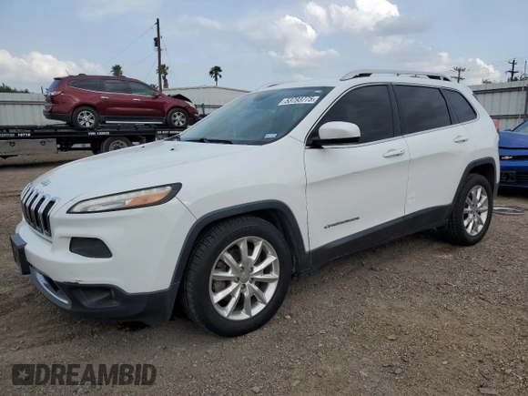 2015 Jeep Cherokee Limited with VIN 1C4PJLDS2FW701864, listed as a Copart auction lot 53793775 with 109,198 mi miles and Salvage Title. Bid and sale history available at DreamBid. Image 1.