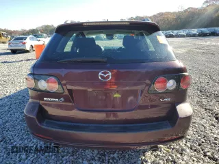 2007 Mazda 6 S Sport VE with VIN 1YVHP82D475M56362, listed as a Copart auction lot 82791874 with 172,045 mi miles and Salvage Title. Bid and sale history available at carsss.com. Image 6.
