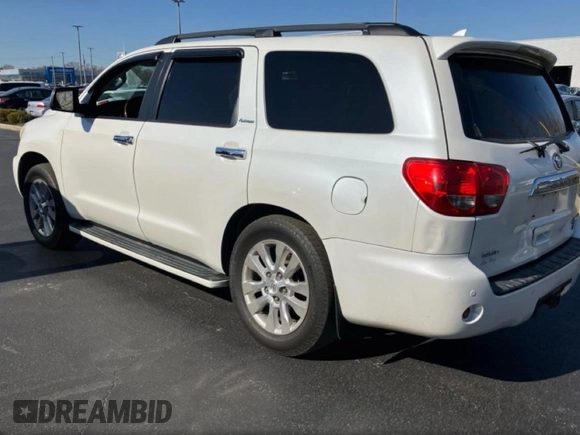 2010 Toyota Sequoia Platinum with VIN 5TDDW5G18AS028445, listed as a Copart auction lot 49748395 with 297,596 mi miles and Clean Title. Bid and sale history available at carsss.com. Image 3.