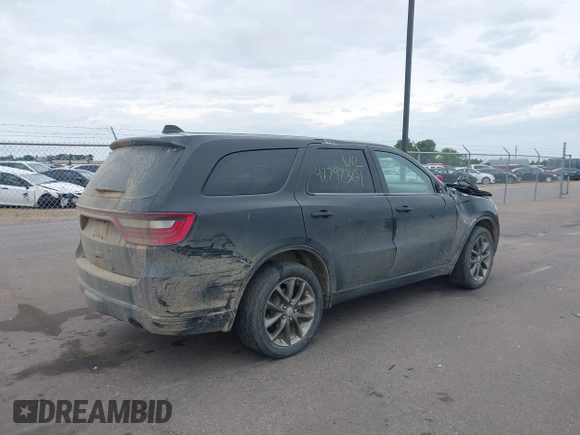 2014 Dodge Durango SXT with VIN 1C4RDJAG1EC552075, listed as a IAAI auction lot 42292301 with 122,427 mi miles and . Bid and sale history available at DreamBid. Image 4.
