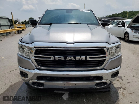 2019 Ram 1500 Big Horn with VIN 1C6SRFFT1KN686081, listed as a Copart auction lot 59565525 with 127,987 mi miles and Salvage title. Bid and sale history available at DreamBid. Image 5.
