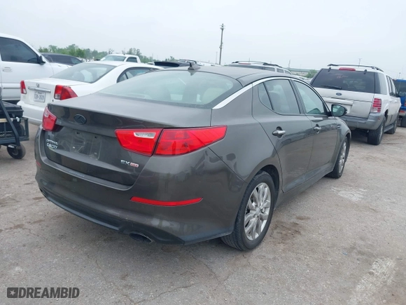 2014 Kia Optima EX with VIN 5XXGN4A78EG297060, listed as a IAAI auction lot 41921581 with 178,381 mi miles. Bid and sale history available at carsss.com. Image 4.