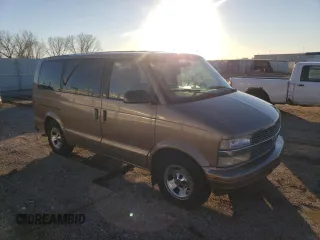 1999 Chevrolet Astro with VIN 1GNEL19W8XB173300, listed as a Copart auction lot 80315574 with 166,315 mi miles and Salvage Title. Bid and sale history available at carsss.com. Image 4.