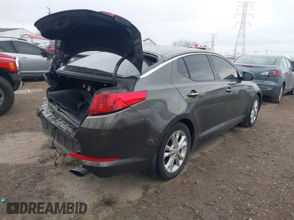 2012 Kia Optima EX with VIN 5XXGN4A74CG062667, listed as a IAAI auction lot 41998822 with 208,567 mi miles and . Bid and sale history available at carsss.com. Image 4.
