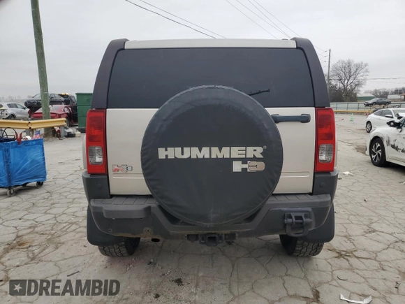 2006 Hummer H3 with VIN 5GTDN136268327253, listed as a Copart auction lot 44222825 with 137,414 mi miles and Clean Title. Bid and sale history available at DreamBid. Image 6.