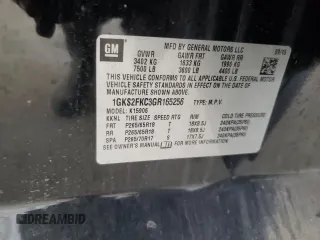 2016 GMC Yukon XL SLE z VIN 1GKS2FKC3GR165256, wystawiony jako Copart lot #48714424 z przebiegiem 91 614 mil mil oraz Szkoda całkowita • Salvage title. Historia ofert i sprzedaży dostępna na DreamBid. Obrazek 14.