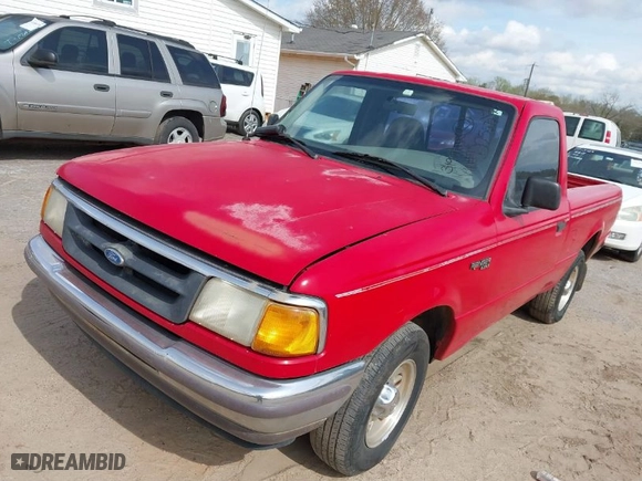 1997 Ford Ranger XLT with VIN 1FTCR10A7VUD25679, listed as a IAAI auction lot 41848762 with 184,690 mi miles. Bid and sale history available at carsss.com. Image 2.