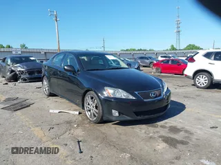 2007 Lexus IS 250 with VIN JTHBK262172054587, listed as a IAAI auction lot 42322469 with 344,000 mi miles and . Bid and sale history available at DreamBid. Image 1.