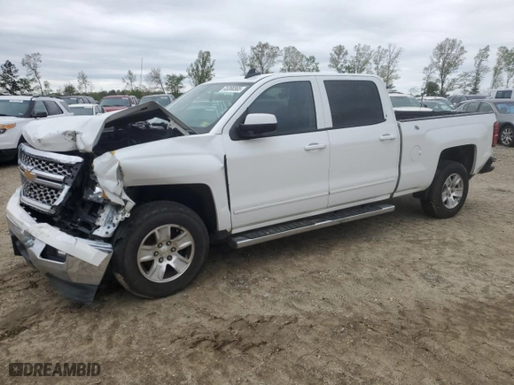 2015 Chevrolet Silverado 1500 LT with VIN 3GCPCREHXFG168953, listed as a Copart auction lot 45366565 with 127,120 mi miles and Salvage Title. Bid and sale history available at carsss.com. Image 1.
