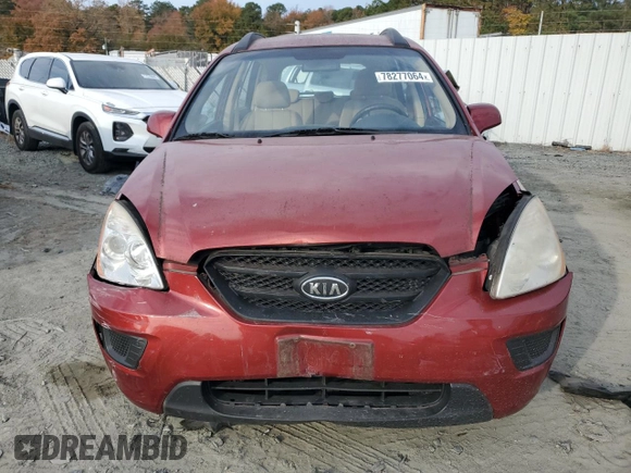 2008 Kia Rondo LX with VIN KNAFG526787195728, listed as a Copart auction lot 78277064 with 117,474 mi miles and Salvage Title. Bid and sale history available at carsss.com. Image 5.