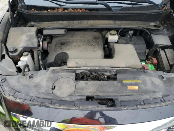 2013 Infiniti JX35 with VIN 5N1AL0MM3DC341546, listed as a Copart auction lot 55587155 with 128,846 mi miles and Clean Title. Bid and sale history available at DreamBid. Image 12.