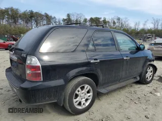 2006 Acura MDX Touring w/Navi with VIN 2HNYD18876H539530, listed as a Copart auction lot 47628035 with 115,525 mi miles and Salvage Title. Bid and sale history available at carsss.com. Image 3.