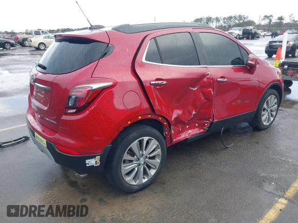 2018 Buick Encore Preferred with VIN KL4CJASB7JB701262, listed as a IAAI auction lot 41717933 with 55,321 mi miles. Bid and sale history available at carsss.com. Image 4.