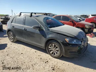 2015 Volkswagen Golf TSI SEL with VIN 3VW217AU3FM015630, listed as a Copart auction lot 48574885 with 87,355 mi miles and Salvage Title. Bid and sale history available at carsss.com. Image 4.