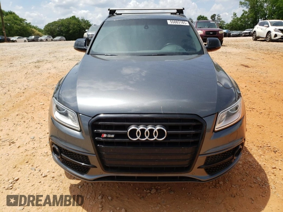 2017 Audi SQ5 Premium Plus with VIN WA1CCAFP5HA009940, listed as a Copart auction lot 55083185 with 106,962 mi miles and Salvage title. Bid and sale history available at DreamBid. Image 5.