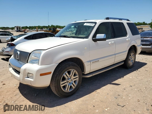 2010 Mercury Mountaineer Premier with VIN 4M2EN3JE7AUJ00474, listed as a Copart auction lot 57774255 with 138,563 mi miles and Salvage title. Bid and sale history available at DreamBid. Image 1.