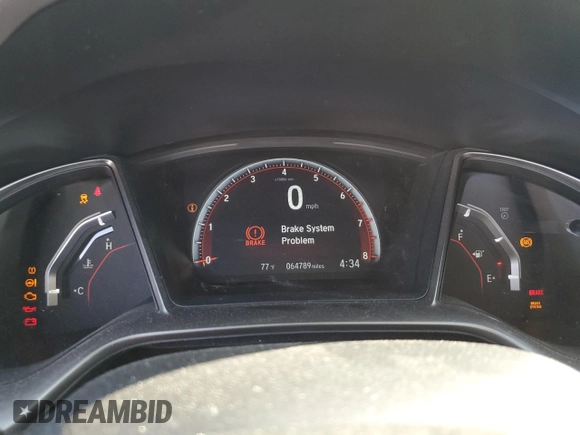 2018 Honda Civic Si Coupe with VIN 2HGFC3A56JH756637, listed as a Copart auction lot 49701635 with 64,789 mi miles and Salvage Title. Bid and sale history available at carsss.com. Image 9.
