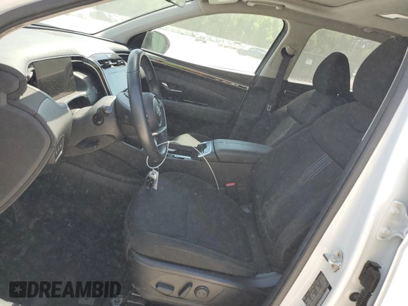 2022 Hyundai Tucson SEL with VIN 5NMJF3AE2NH005982, listed as a Copart auction lot 52438945 with 52,636 mi miles and Salvage Title. Bid and sale history available at DreamBid. Image 7.