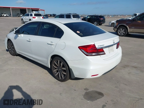 2014 Honda Civic Sedan EX-L with VIN 19XFB2F95EE011158, listed as a IAAI auction lot 41776101 with 1 mi miles. Bid and sale history available at carsss.com. Image 3.
