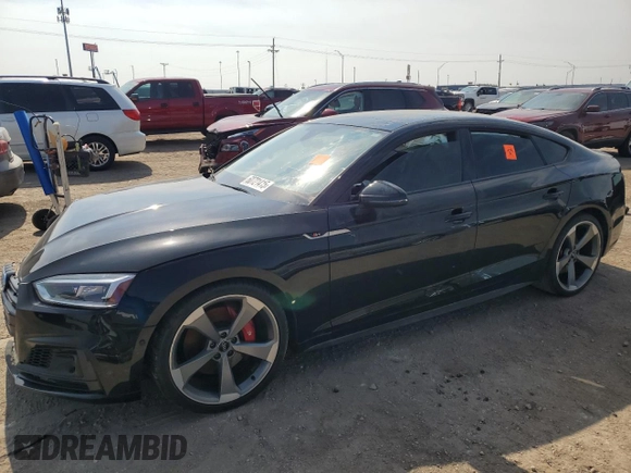 2019 Audi S5 Sportback Prestige z VIN WAUC4CF5XKA021499, wystawiony jako Copart lot #60721415 z przebiegiem Nie podano mil oraz Czysty tytuł • Clean title. Historia ofert i sprzedaży dostępna na DreamBid. Obrazek 1.