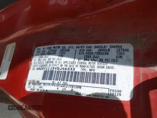 1997 Mercury Villager GS z VIN 4M2DV1115VDJ46033, wystawiony jako IAAI lot #42348672 z przebiegiem 202 299 mil mil oraz . Historia ofert i sprzedaży dostępna na DreamBid. Obrazek 9.