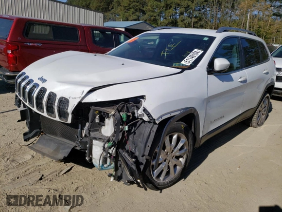 2016 Jeep Cherokee Limited with VIN 1C4PJLDB9GW221886, listed as a Copart auction lot 49076615 with 140,957 mi miles and Non Repairable. Bid and sale history available at carsss.com. Image 1.