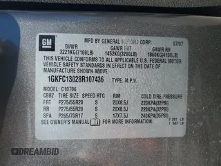 2008 GMC Yukon SLT w/4SB with VIN 1GKFC13028R107436, listed as a Copart auction lot 73807804 with 185,017 mi miles and Salvage Title. Bid and sale history available at carsss.com. Image 13.