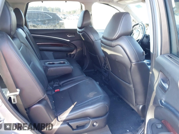 2016 Acura MDX w/Advance with VIN 5FRYD4H93GB014132, listed as a IAAI auction lot 41276323 with 1 mi miles. Bid and sale history available at carsss.com. Image 8.
