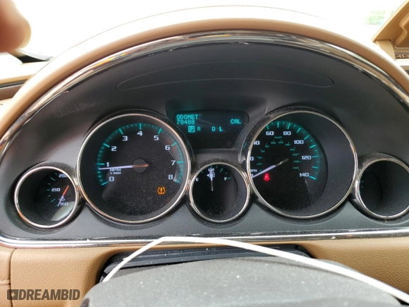 2015 Buick Enclave Leather with VIN 5GAKRBKD0FJ343423, listed as a Copart auction lot 51058955 with 78,488 mi miles and Salvage Title. Bid and sale history available at carsss.com. Image 9.