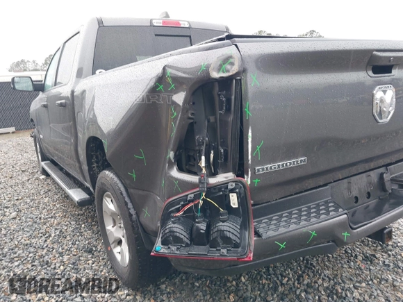 2022 Ram 1500 Big Horn with VIN 1C6RREFG6NN337093, listed as a IAAI auction lot 41619033 with 58,264 mi miles and . Bid and sale history available at DreamBid. Image 20.
