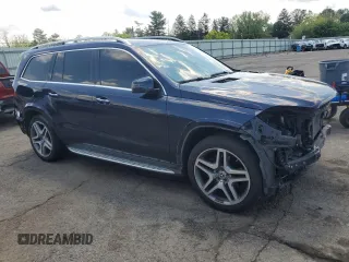 2017 Mercedes-Benz GLS 550 with VIN 4JGDF7DE4HA906037, listed as a Copart auction lot 58601465 with 72,064 mi miles and Salvage title. Bid and sale history available at DreamBid. Image 4.