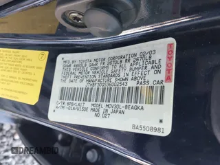 2003 Lexus ES 300 with VIN JTHBF30G536002543, listed as a IAAI auction lot 41413636 with Not Provided miles and . Bid and sale history available at DreamBid. Image 9.