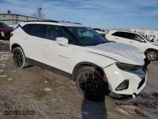 2021 Chevrolet Blazer LT with VIN 3GNKBCRS7MS545868, listed as a Copart auction lot 89017945 with 35,223 mi miles and Salvage Title. Bid and sale history available at carsss.com. Image 4.