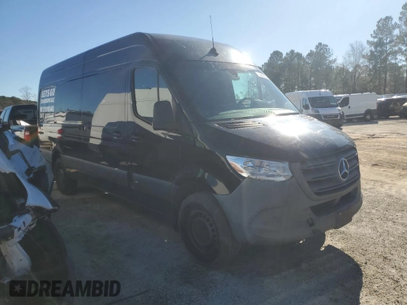 2020 Mercedes-Benz Sprinter Cargo with VIN W1W4ECHY9LT025081, listed as a Copart auction lot 87278744 with 111,933 mi miles and Clean Title. Bid and sale history available at carsss.com. Image 4.