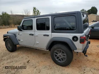 2024 Jeep Wrangler Sport S z VIN 1C4PJXDN3RW136532, wystawiony jako Copart lot #46127105 z przebiegiem 3 161 mil mil oraz Szkoda całkowita • Salvage title. Historia ofert i sprzedaży dostępna na DreamBid. Obrazek 2.