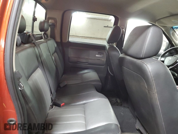 2008 Dodge Dakota Laramie with VIN 1D7HW58N58S613008, listed as a Copart auction lot 48866005 with 197,542 mi miles and Salvage Title. Bid and sale history available at carsss.com. Image 10.
