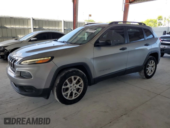 2016 Jeep Cherokee Sport with VIN 1C4PJMABXGW280276, listed as a Copart auction lot 57830695 with 178,287 mi miles and Clean title. Bid and sale history available at DreamBid. Image 1.